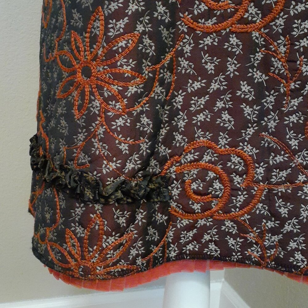 Oilily Brocade Embroidered Skirt - Picture 4 of 12